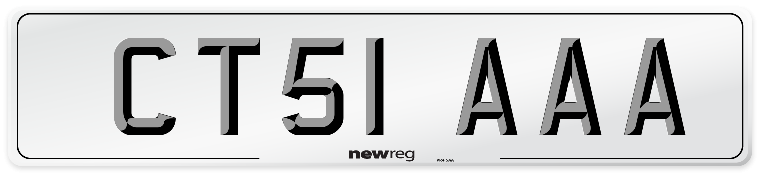 CT51 AAA Number Plate from New Reg